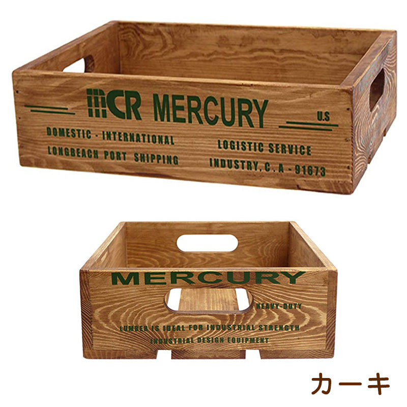 Mercury マーキュリー ウッドクレート カーキ／レッド – YokaNoOtomo AsobiNin
