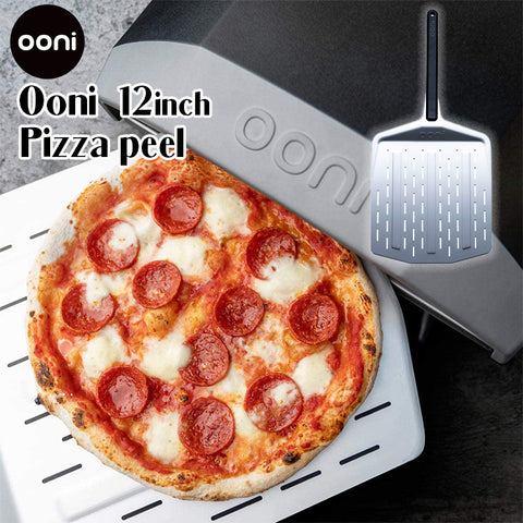 Ooni 12インチ 穴あき ピザピール アルミ ピザ窯 オーブン 炭 薪 正規輸入品 家庭用 アウトドア BBQ