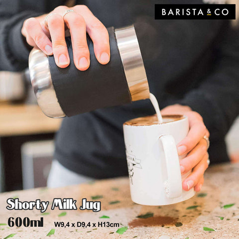 Barista&Co バリスタアンドコー Shorty Milk Jug 600ml ショーティーミルクジャグ ハンドルレス ジャグ 計量カップ ラテアート