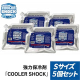 COOLER SHOCK クーラーショック Sサイズ 5個セット 保冷剤 アイスパック 保冷 クーラーパック クーラーボックス クーラーバッグ 繰り返し使え -7.8℃ アウトドア キャンプ バーベキュー レジャー 釣り 災害 夏