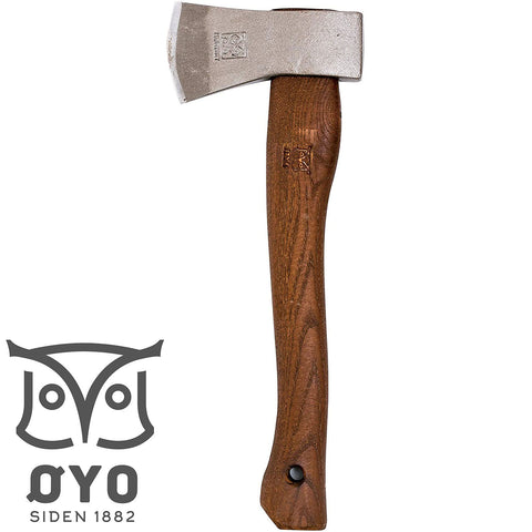 オヨ(OYO) 斧 ヒュッテ ノルウェー 手斧 キャンプ アウトドア ハイキング 34 OY001 革刃カバー付
