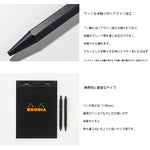 RHODIA ロディア scRipt スクリプト ボールペン 油性ボールペン 0.7mm ノック式 六角形軸 ヘアライン加工