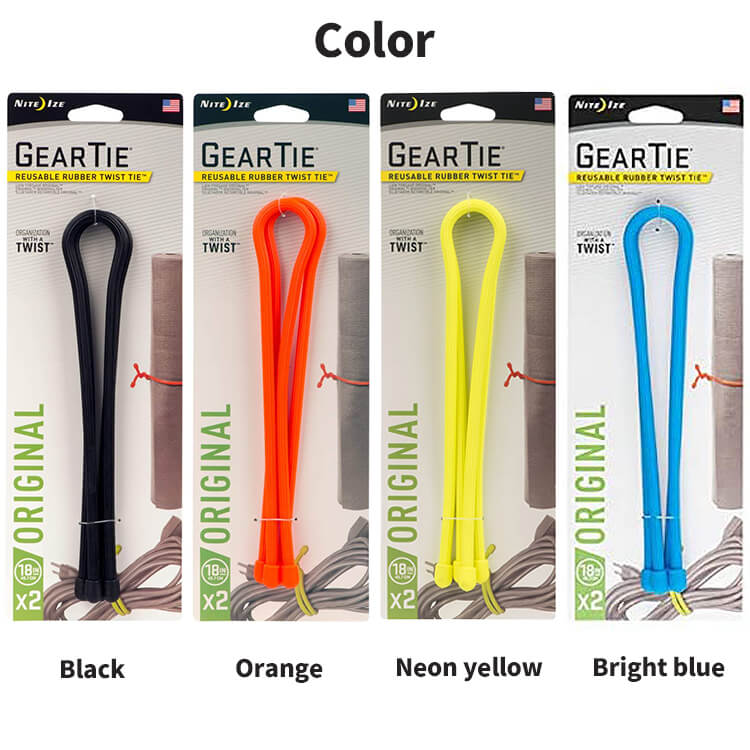 NITEIZE ナイトアイズ GEAR TIE ギアータイ 18インチ 2個入 GT18-2PK 