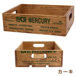 Mercury マーキュリー ウッドクレート カーキ／レッド
