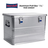 Hunersdorff ヒューナースドルフ Aluminium Profi Box  73L アルミニウム プロフィーボックス コンテナ トランク 収納 インテリア